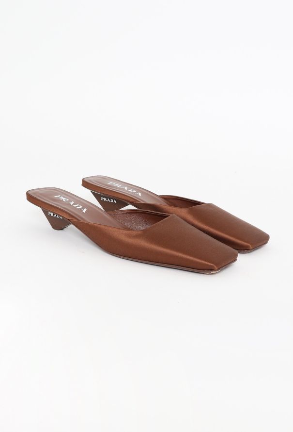 Prada S/S 2024 Satin Mules - 3 Prada S/S 2024 Satin Mules - 3