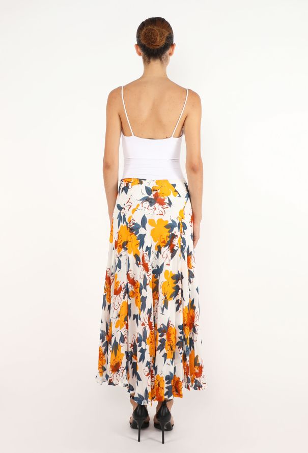Dries Van Noten Printed Crêpe Maxi Skirt, 2001 - 4