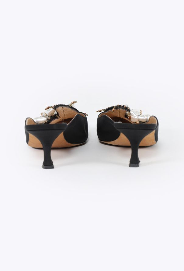 Manolo Blahnik 2023 Orientalia Embellished Mules - 4