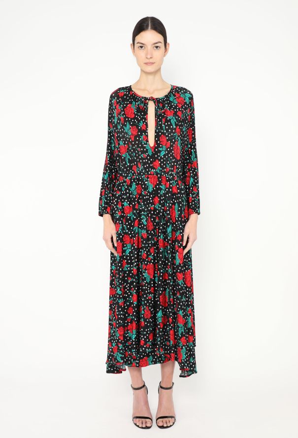 Vetements Asymmetrical Printed Maxi Dress - 4