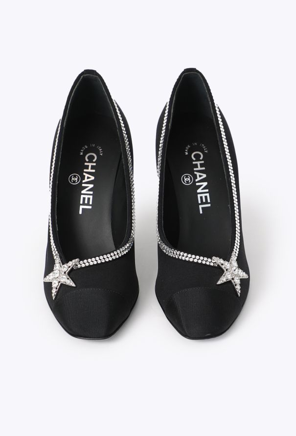 Chanel 2020 Strass Trim Star Pumps - 3
