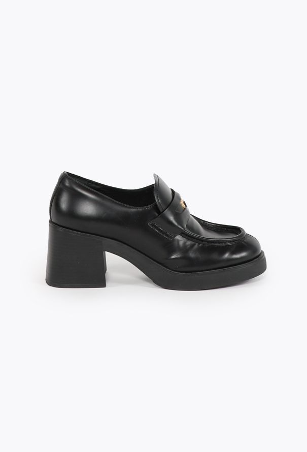 Miu Miu Spring 2022 Platform Penny Loafers - 1