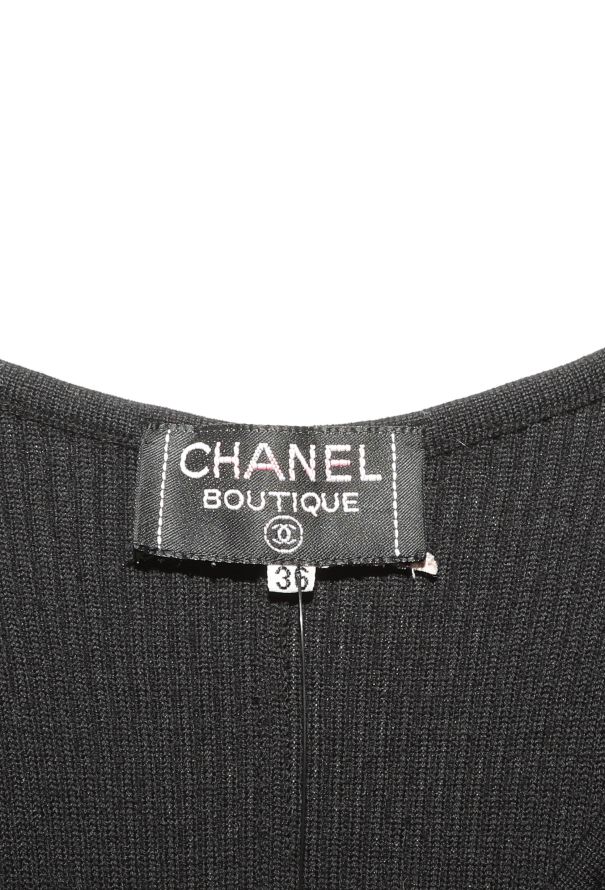 Chanel 1994 Ribbed 'CC' Button Jumpsuit - 5 Chanel 1994 Ribbed 'CC' Button Jumpsuit - 5