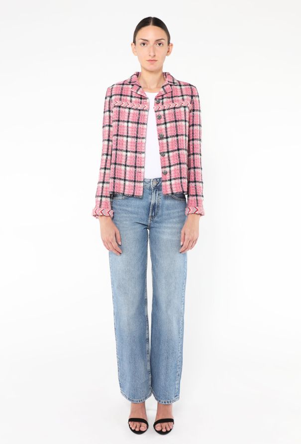 Chanel S/S 2024 Braided Trim Tweed Jacket - 5