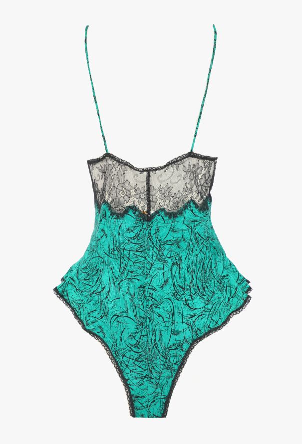 Dior Vintage Chantilly Silk Bodysuit - 2