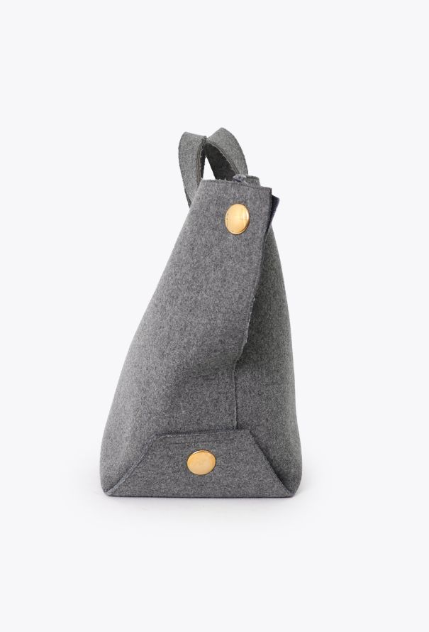 Céline Grey Felt Orb Tote Bag - 4 Céline Grey Felt Orb Tote Bag - 4