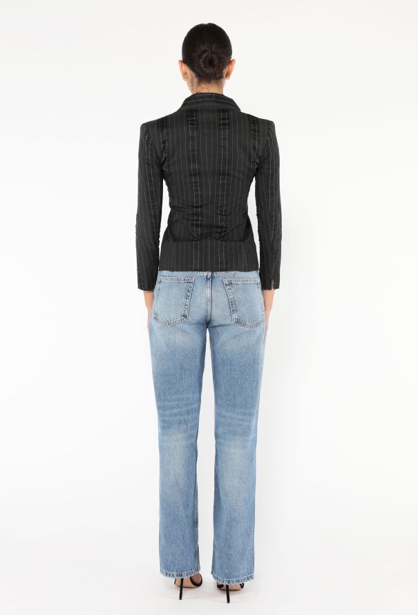 Chanel S/S 2003 Pinstripe Blazer - 6