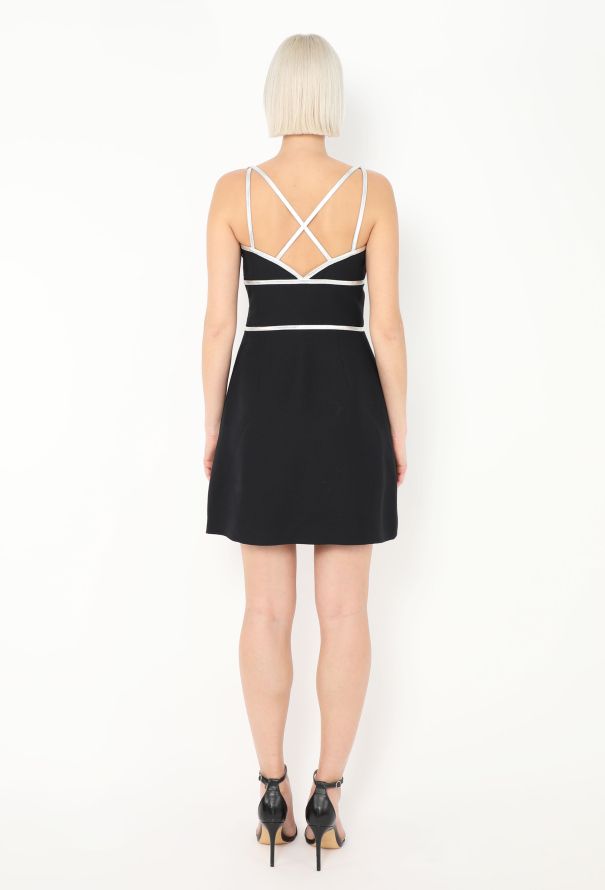 Prada F/W 2014 Metallic Trim Flared Dress - 5 Prada F/W 2014 Metallic Trim Flared Dress - 5