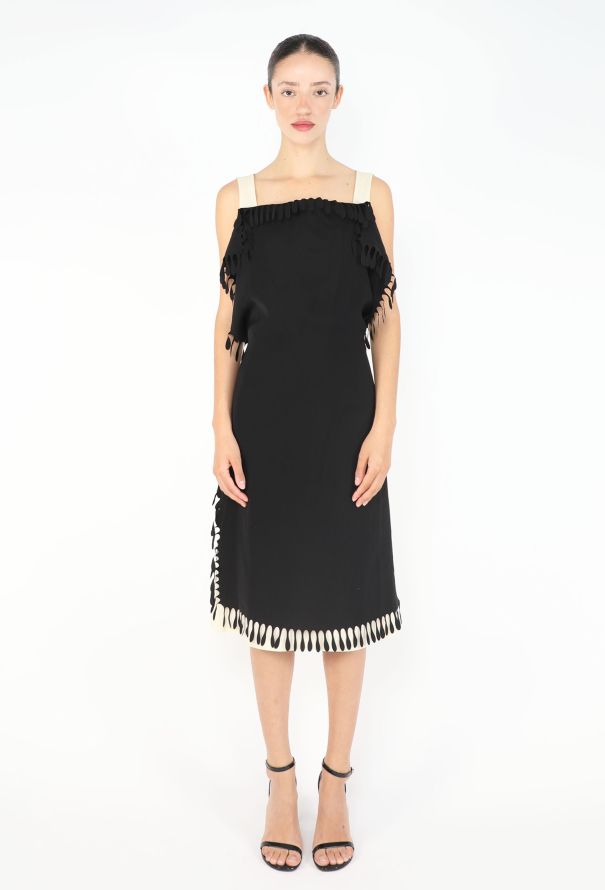 Issey Miyake Bicolor Fringe Dress, 1990s - 1