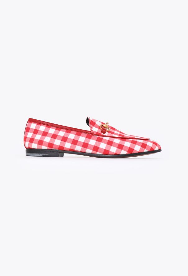 Gucci Jordaan Gingham Loafers - 1