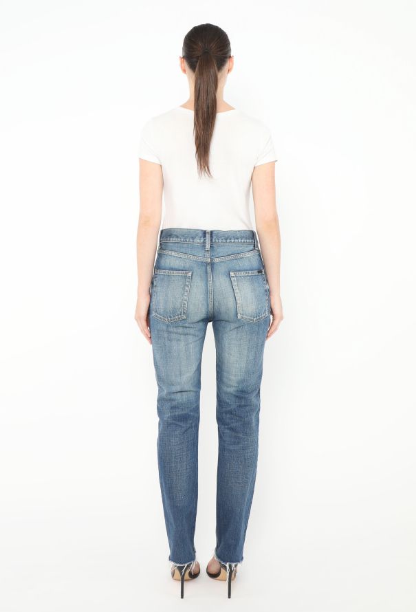 Saint Laurent 2022 Washed Tapered Jeans - 4