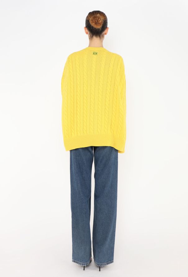 Loewe Cable-Knit Oversized Sweater - 4