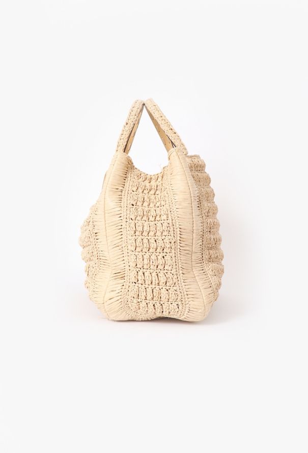 Valentino Beige Raffia Tote Bag - 5 Valentino Beige Raffia Tote Bag - 5