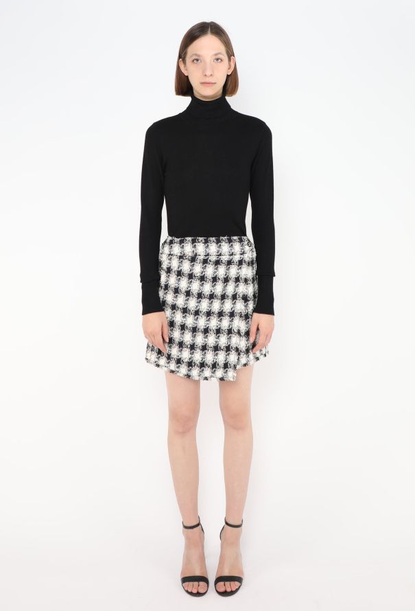 Chanel S/S 2007 Tweed 'CC' Wrap Skirt - 1