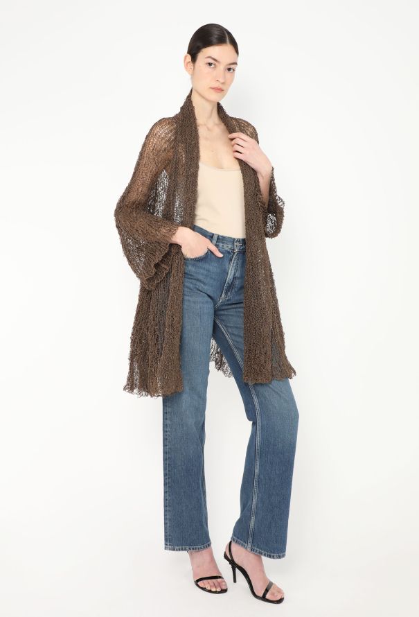 Issey Miyake Vintage Crochet Fishnet Cardigan - 3 Issey Miyake Vintage Crochet Fishnet Cardigan - 3