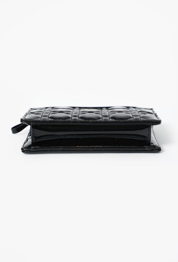 Dior Caro Patent Cannage Pouch - 7