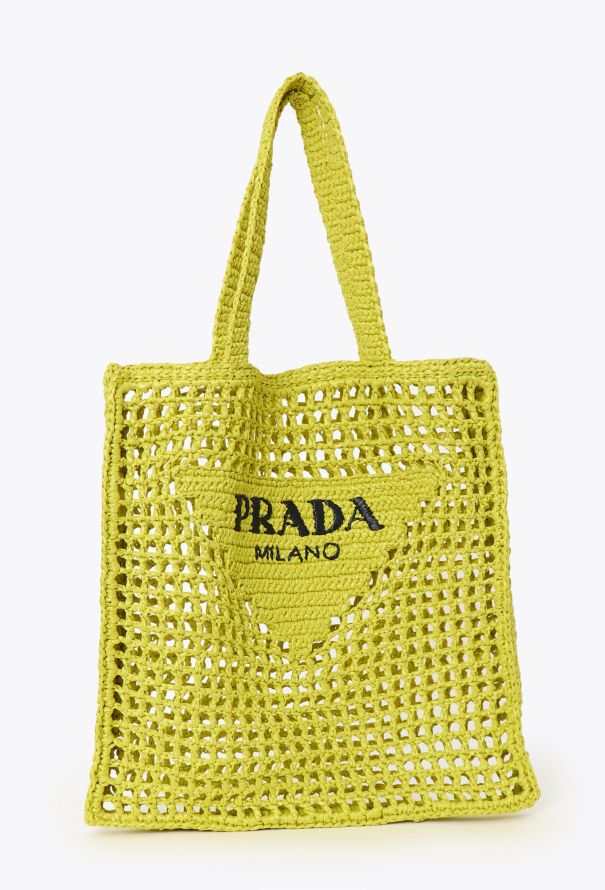 Prada Cedro Crochet Tote Bag - 3