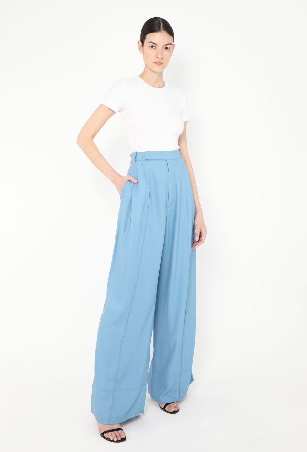 Céline Stitched Twill Trousers - 3