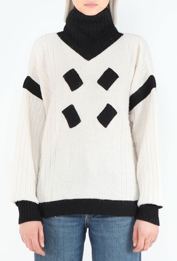 Claude Montana '80s Alpaca Turtleneck Sweater - 2