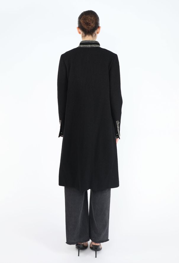 Chanel Resort 2014 Paris-Singapore Bouclé Military Coat - 7