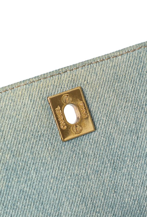 Chanel Vintage Denim Quilted Top-Handle Bag - 12