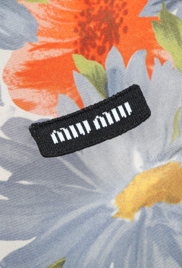 Miu Miu 2024 Pleated Floral Crêpe Dress - 7