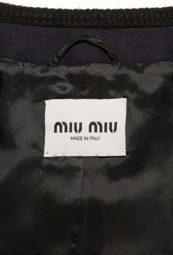 Miu Miu 2023 Navy Braided Trim Jacket - 5 Miu Miu 2023 Navy Braided Trim Jacket - 5