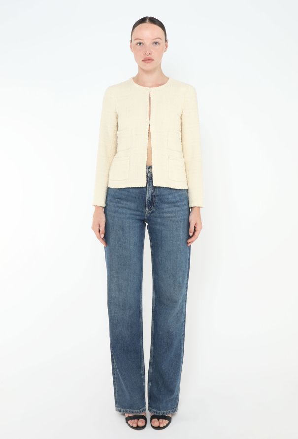 Chanel Bouclé Trim Tweed Jacket - 3