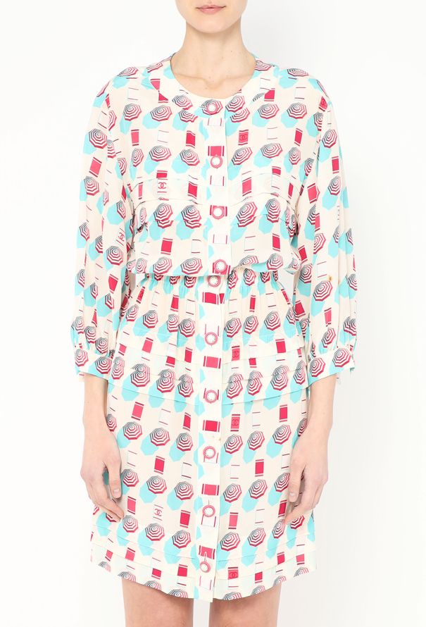 Chanel S/S 2019 Graphic Silk Dress - 3 Chanel S/S 2019 Graphic Silk Dress - 3