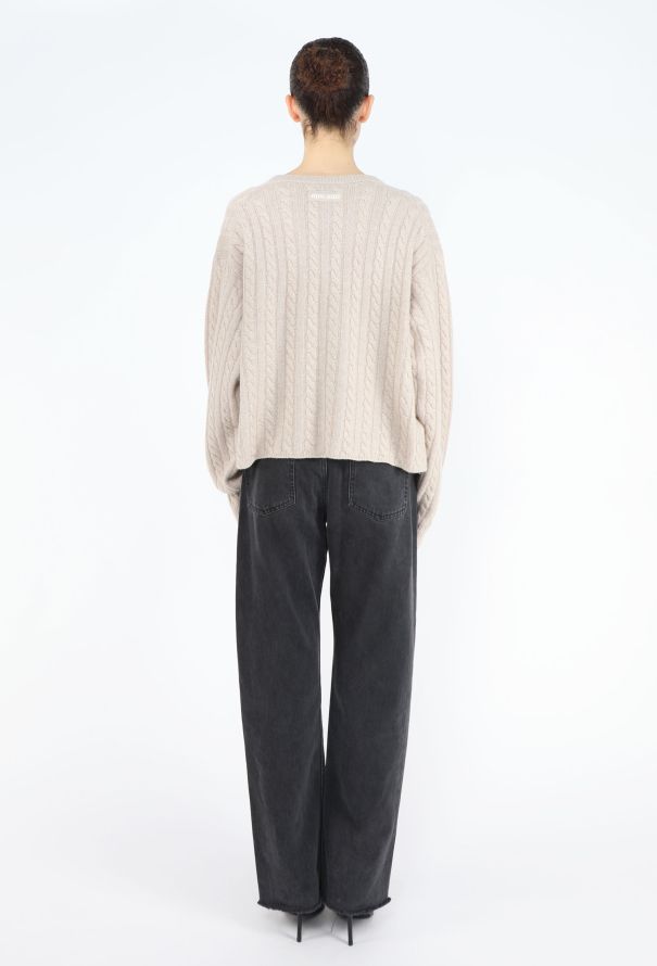 Miu Miu S/S 2022 Cashmere Cable-Knit Sweater - 5