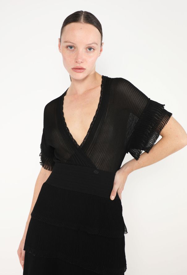 Chanel 2007 Tiered Ruffled Dress - 1