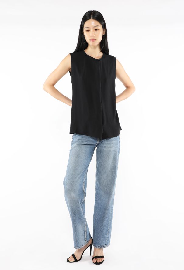 Hermès Martin Margiela Sleeveless Silk Top, 1990s - 2