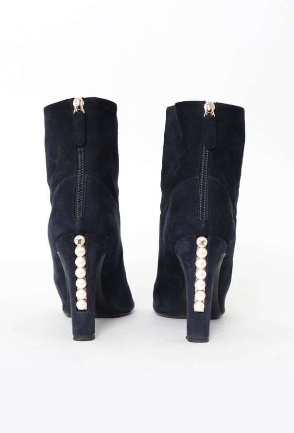 Chanel Suede Fantasy Pearl Boots - 3 Chanel Suede Fantasy Pearl Boots - 3