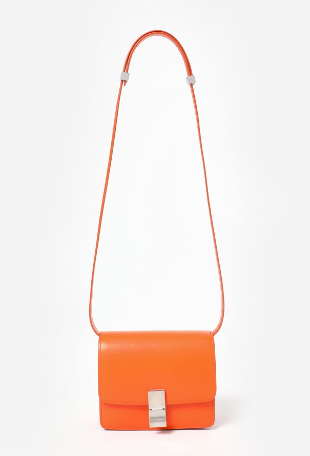 Céline Orange Mini Classic Box Bag - 1
