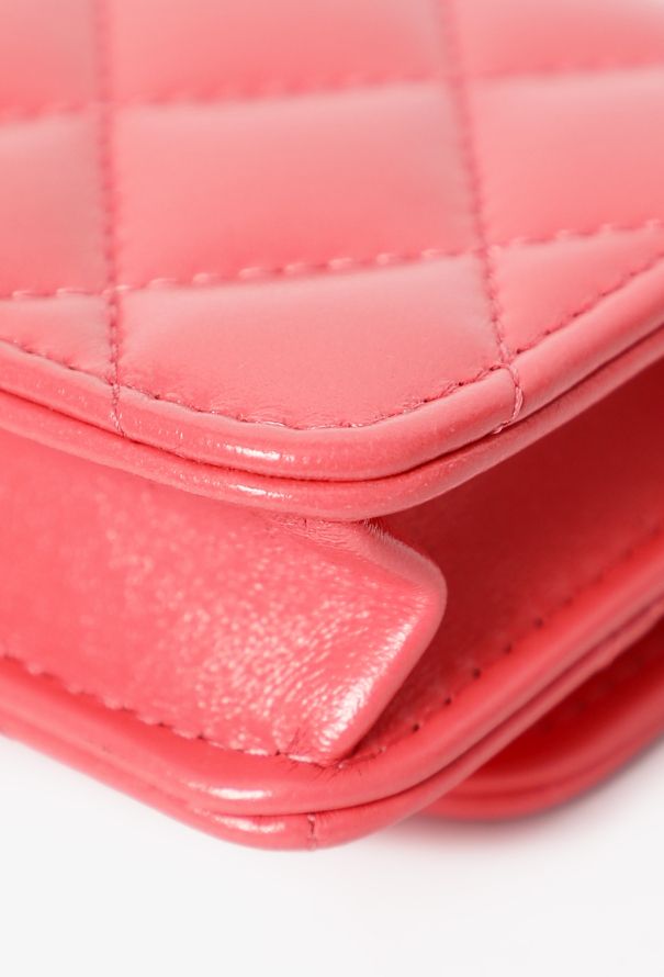 Chanel Coral Mini Wallet on Chain - 9