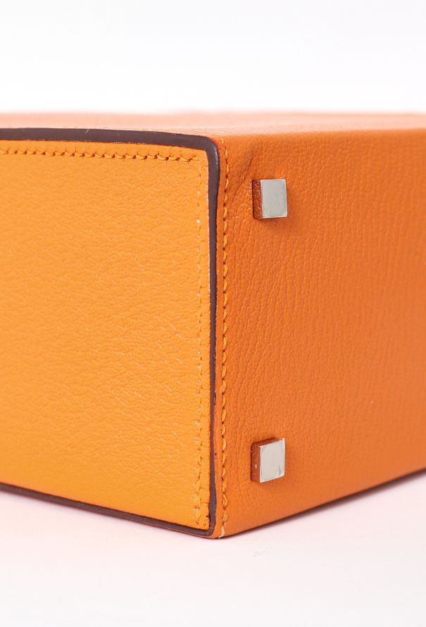 Hermès Abricot Chèvre Mysore Cinhetic Bag - 7