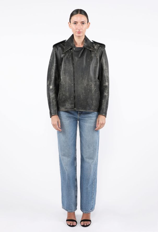 The Row Catalina Distressed Biker Jacket, 2023 - 3