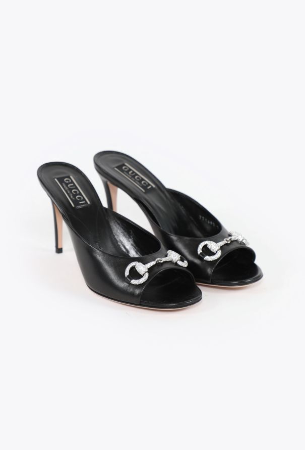 Gucci 2024 Embellished Horsebit 85 Heels - 3