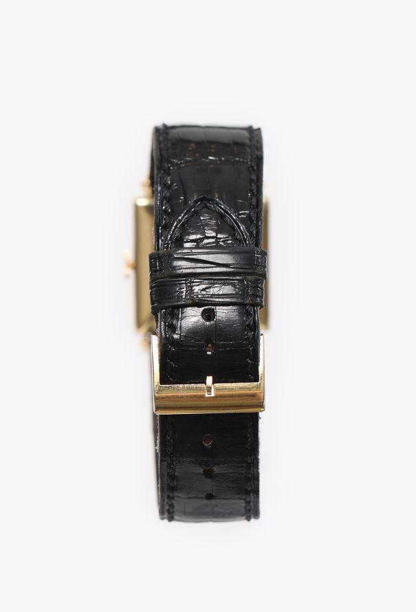 Hermès Ultra RARE 18K Yellow Gold Square Dress Watch - 6