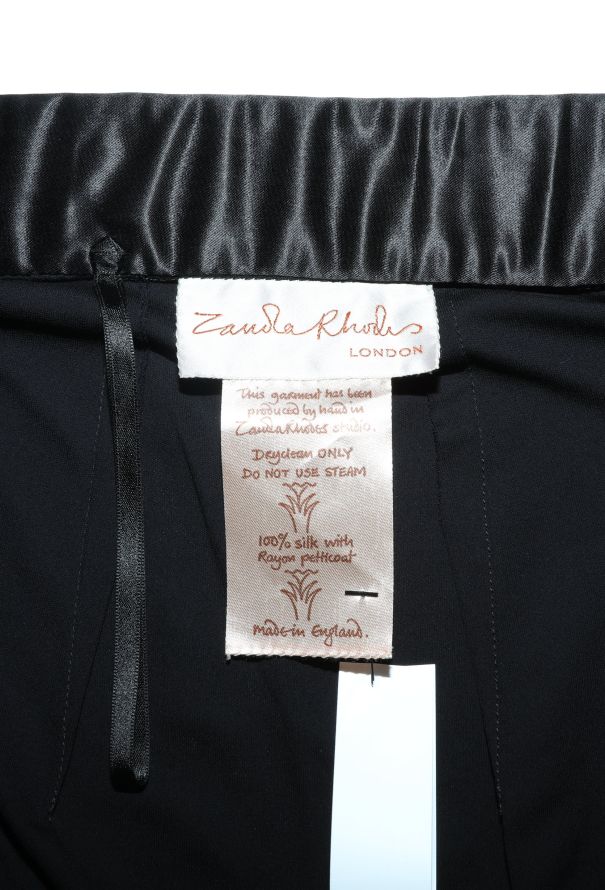 Zandra Rhodes Rare '70s Draped Chiffon Wrap Skirt - 6