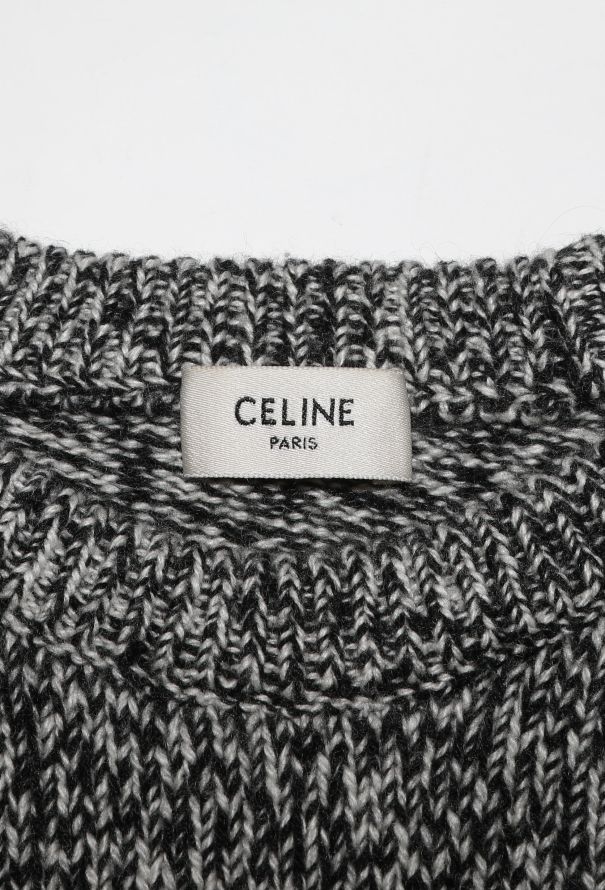 Céline Bicolor Cashmere Knit Sweater - 4