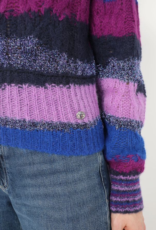 Chanel 2022 Iridescent Intarsia Sweater - 5