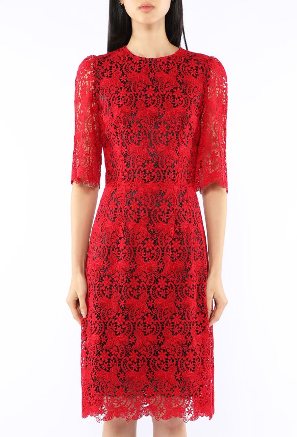 Dolce & Gabbana Lace Sheath Dress - 3