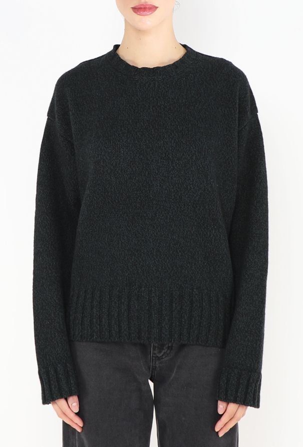 Céline Yak Ribbed Knit Sweater - 1