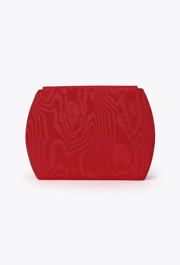 Saint Laurent '80 Couture Red Silk Clutch - 3