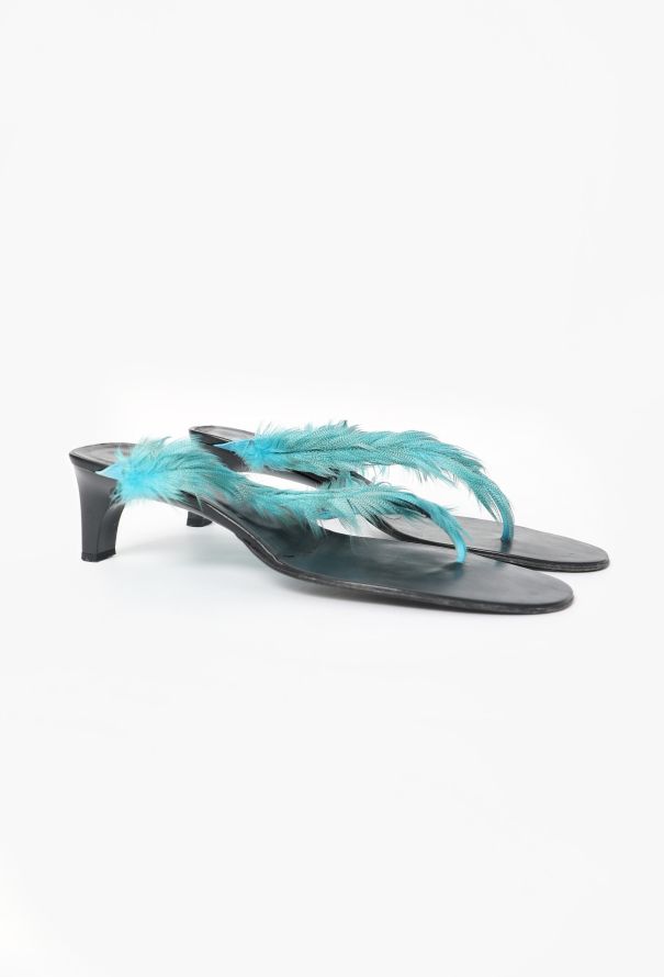 Gucci S/S 1999 Feather Sandals - 2