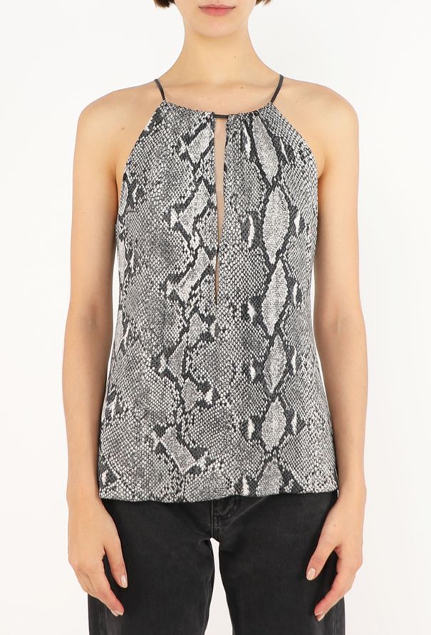 Gucci Python Printed Halter Top, S/S 2000 - 2