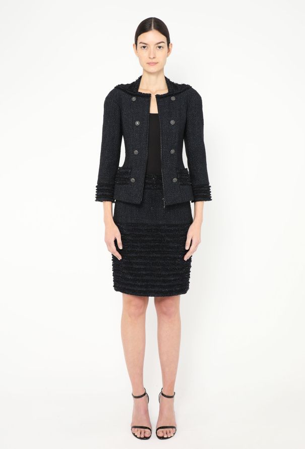 Chanel Tweed Tiered Trim Ensemble - 4