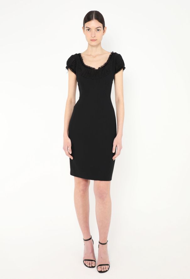 Alexander McQueen 2010 Frayed Ruched Crêpe Dress - 3 Alexander McQueen 2010 Frayed Ruched Crêpe Dress - 3