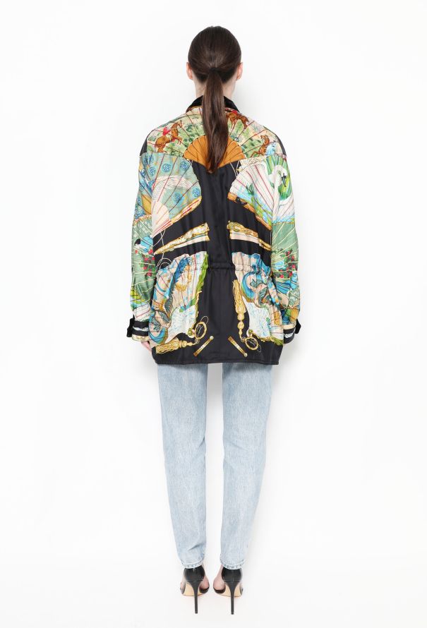 Hermès COLLECTOR '80s Silk & Velvet Reversible Jacket - 7 Hermès COLLECTOR '80s Silk & Velvet Reversible Jacket - 7